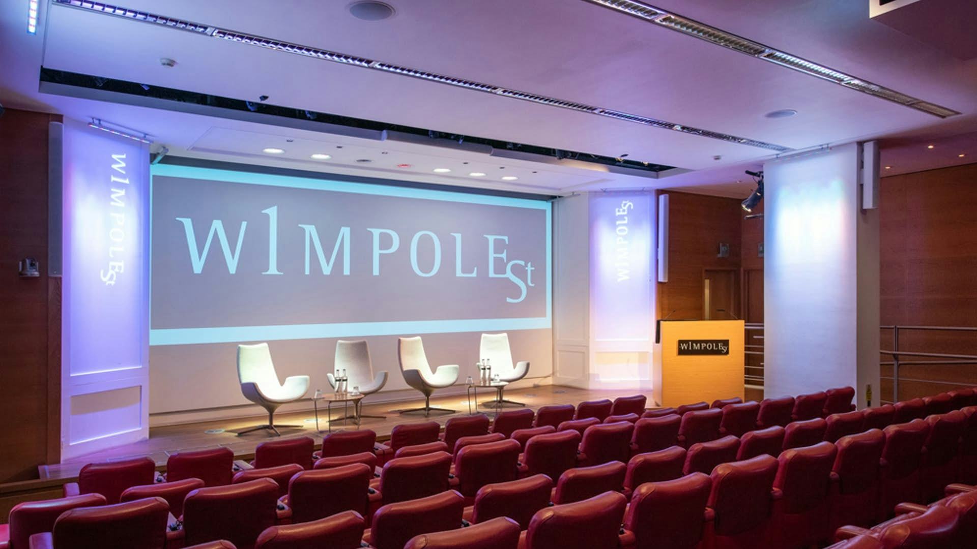 Auditorium view at 1 Wimpole Street