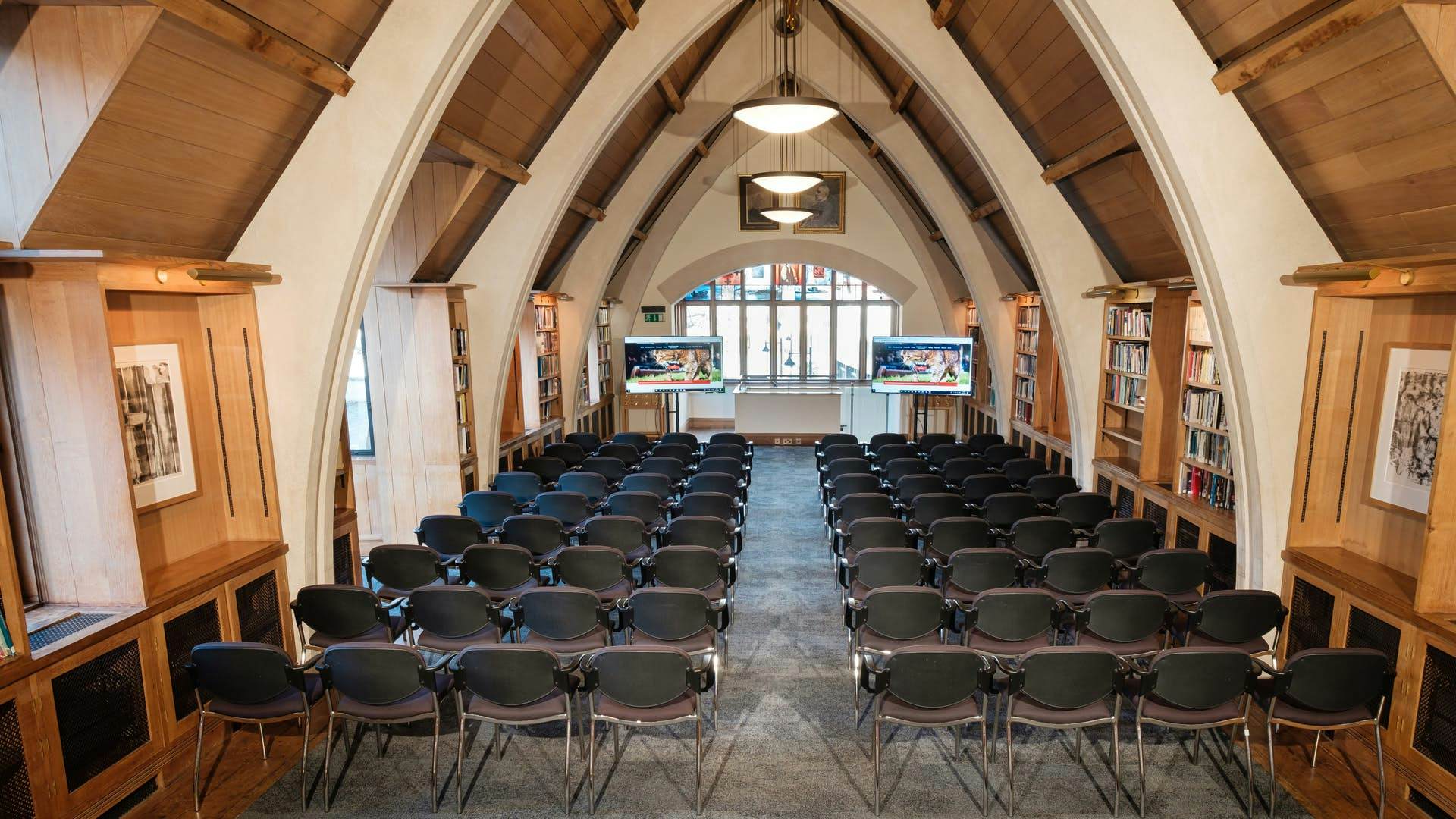 Theatre set up in The Library