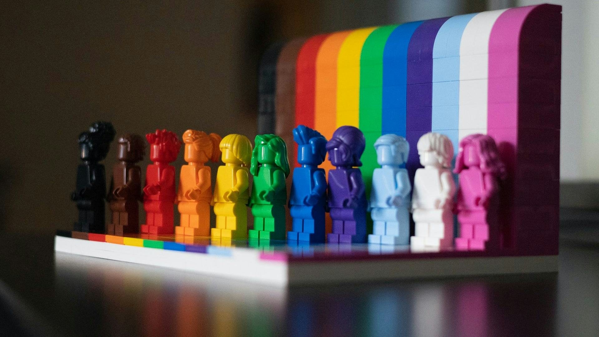 Lego rainbow figures