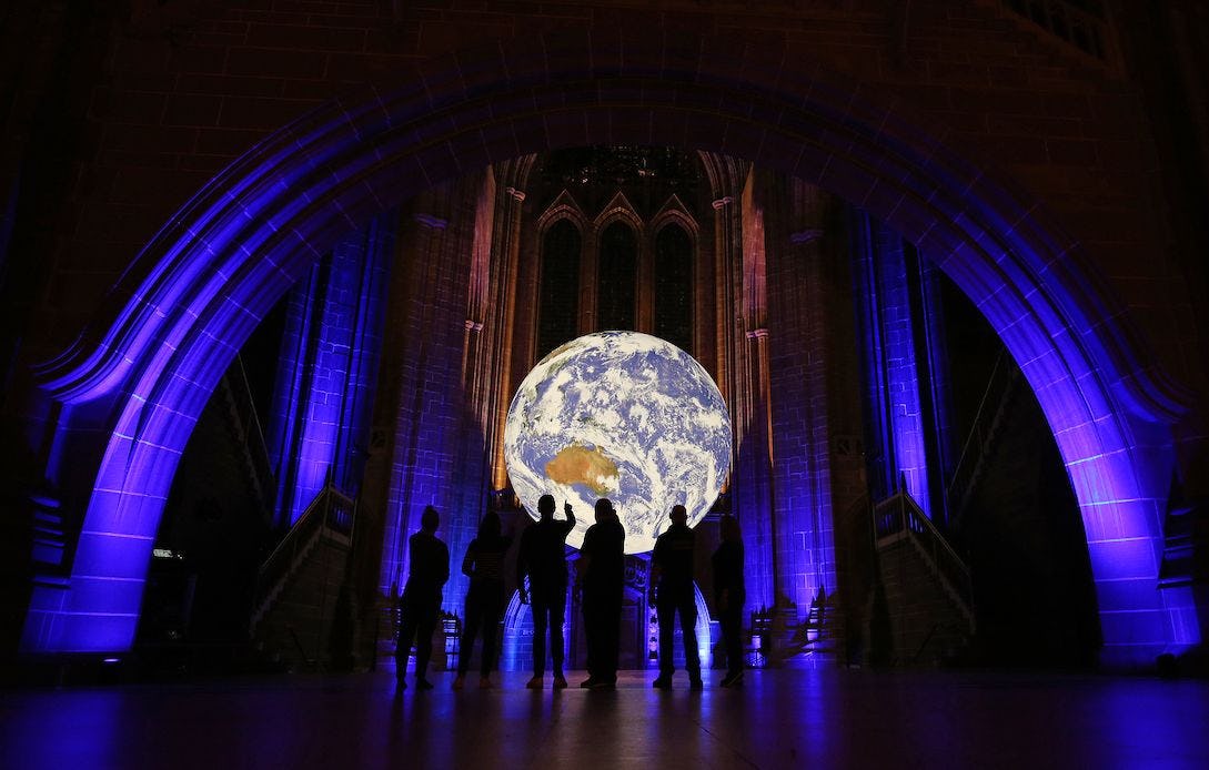 The Gaia exhibition at Southwark Cathedral